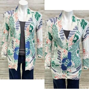 Anthropologie Multicolor Patterned Cardigan